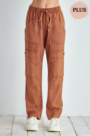EP1054P<br/>MINERAL WASHED CARGO PANTS